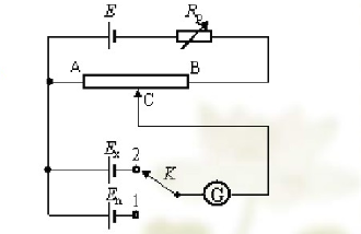 电位差计的原理和使用电路连接
