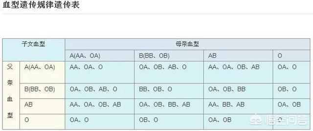 父亲是b型血母亲是b型血孩子呢